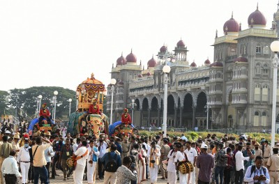 Tableau on Covid at Mysuru Dasara finale draws attention