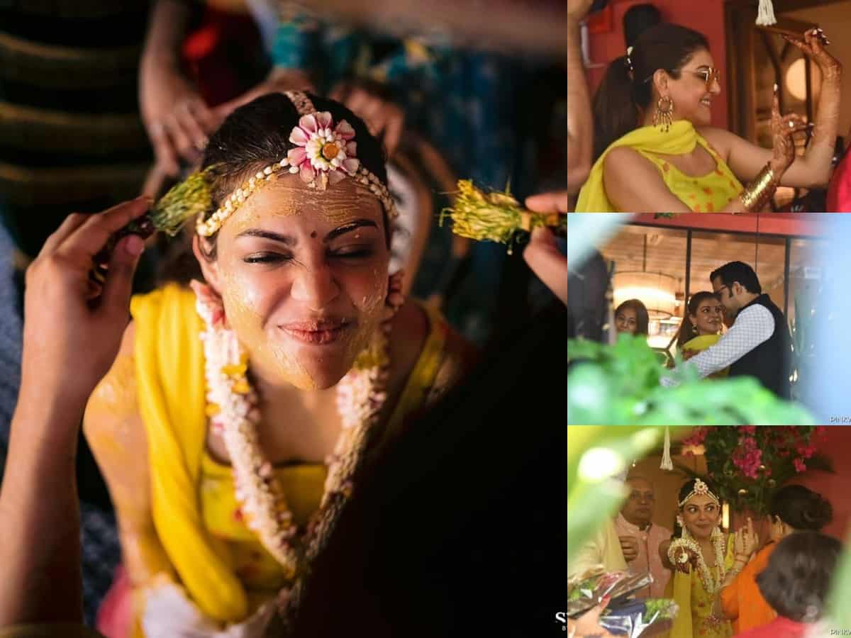 Inside Kajal Aggarwal's haldi ceremony; see stunning pics & videos