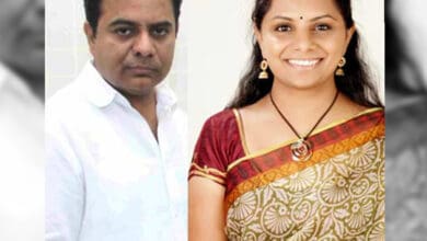 KTR meets Kavitha at Delhi's ED office under court order