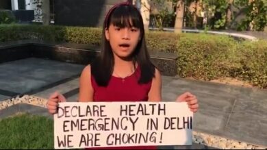 'Declare health emergency in Delhi,' 9-year-old climate activist requests govt as pollution spikes