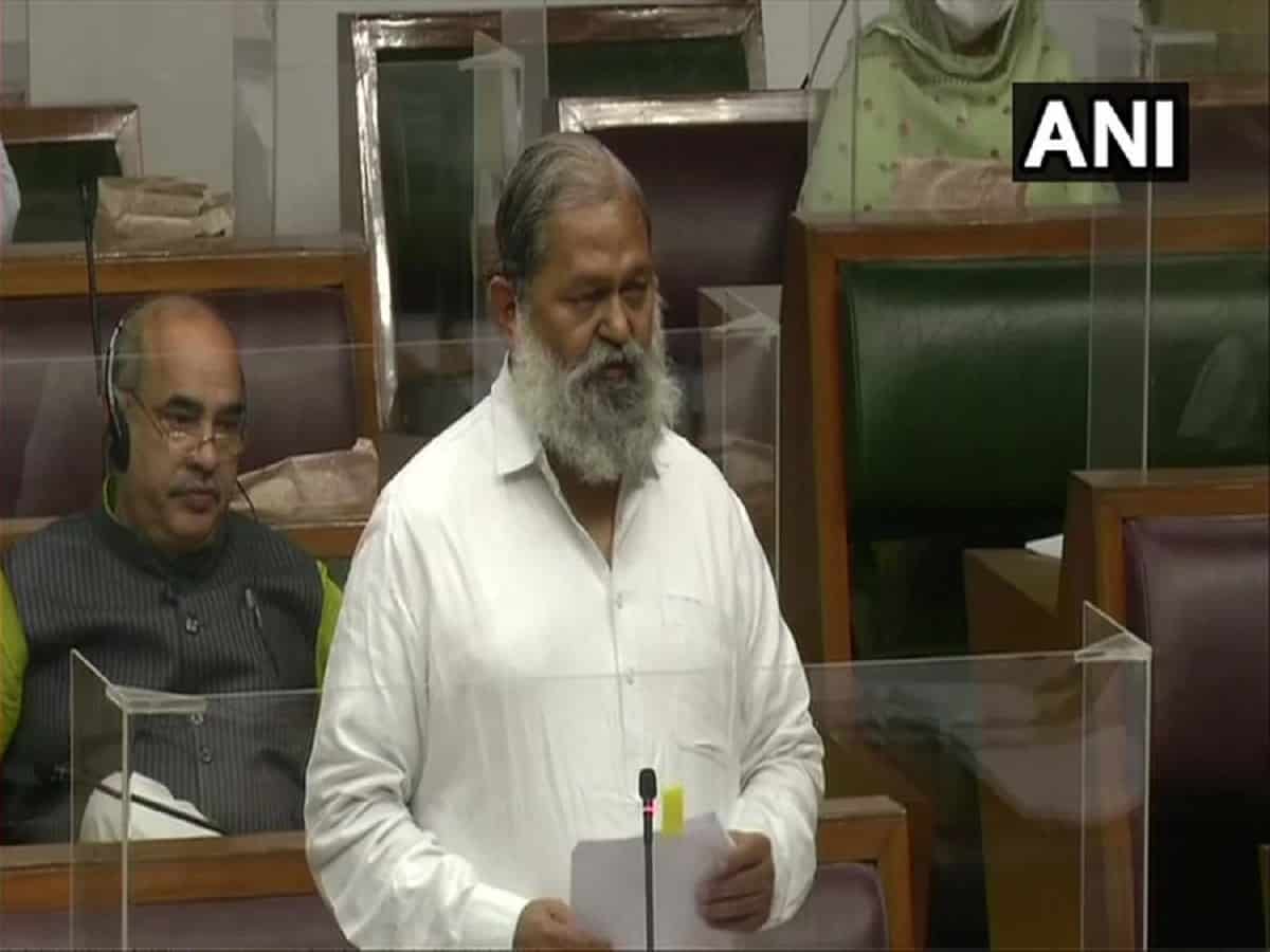 Haryana Home Minister Anil Vij