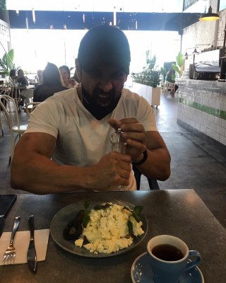 John Abraham shares his way of starting the day right