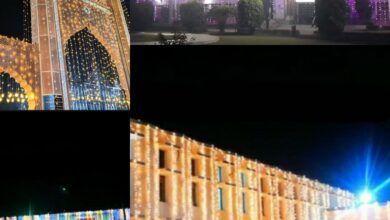 Aligarh Muslim University illuminated for its centenary celebrations