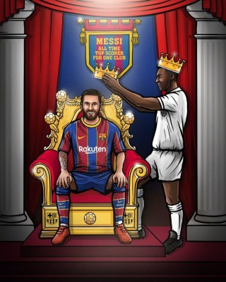 I admire you very much: Pele congratulates Messi