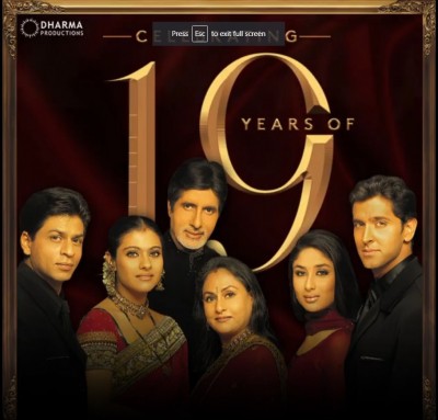 Kabhi Khushi Kabhie Gham turns 19, film will be 'blessing' in K.Jo's filmography