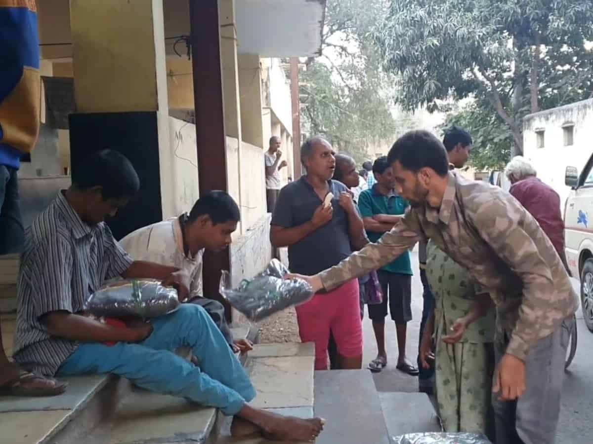 Hyd-based HFF donates winter wear to handicapped people