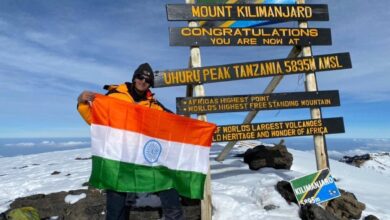 Hyderabad: IPS officer Tarun Joshi scales Mt Kilimanjaro