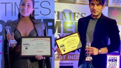 Bigg Boss personalities Hina Khan, Sidharth Shukla receive Times awards; see pics