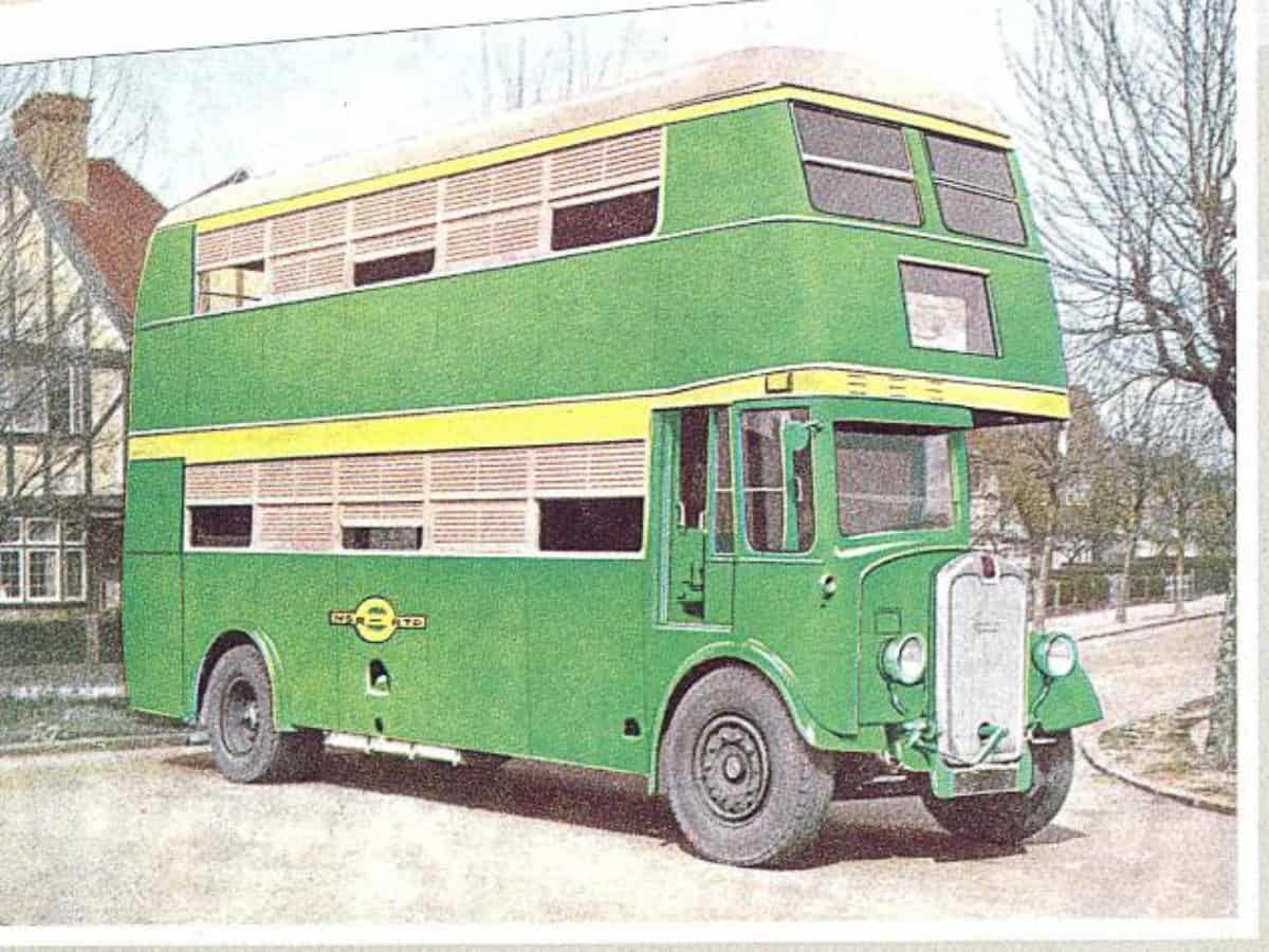 Double-decker bus in Hyderabad