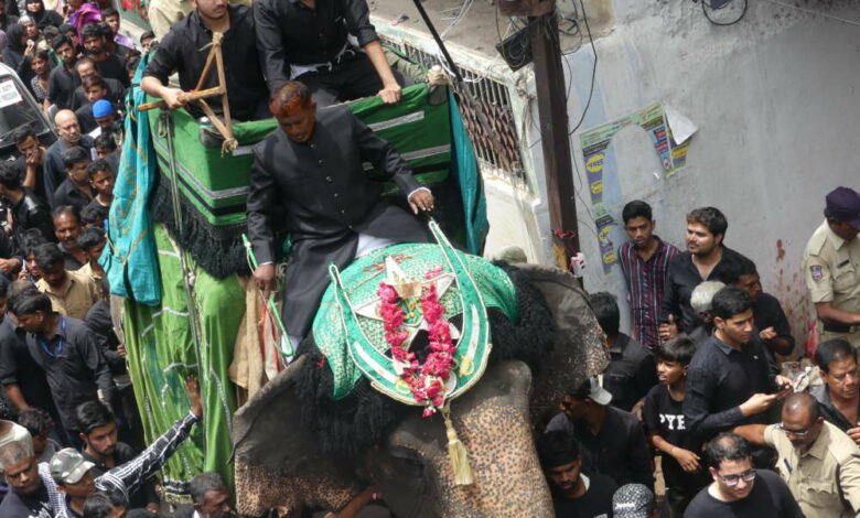 (File Photo)Bibi Ka Alam procession in Hyderabad