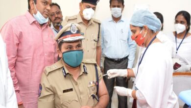 Rachakonda commissioner of police Mahesh Bhagwat takes first shot