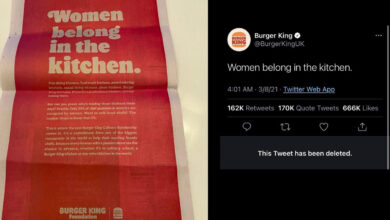Burger King UK under fire for 'Women belong in kitchen' tweet