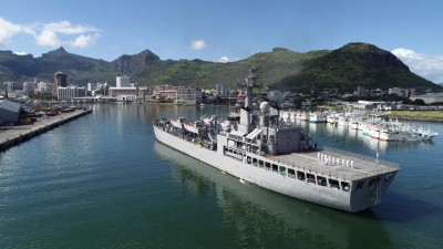 Indian naval ship Shardul in Mauritius to enhance military ties