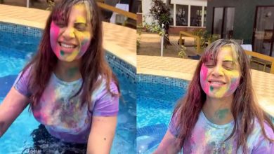 Arshi Khan enjoyed Holi with Goan hues this year