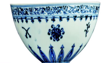 Chinese floral bowl