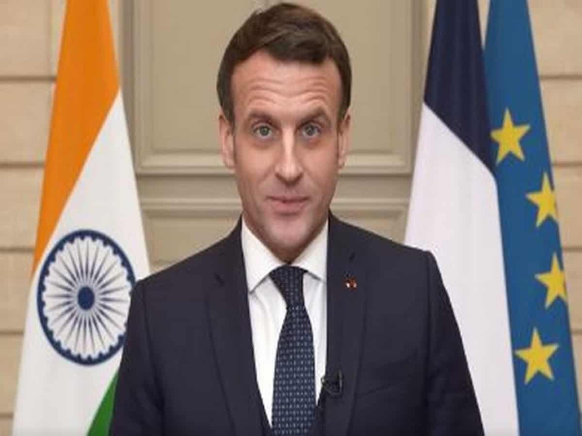 'India is very committed' on climate action, says Macron