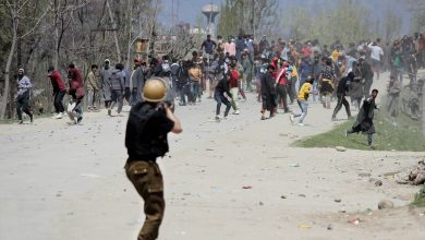 Photos: Clashes erupt in Kashmir’s Pulwama after killing of three militants