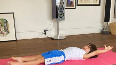 Is Taimur Ali Khan stretching after a nap or doing yoga? Kareena Kapoor can't decide!