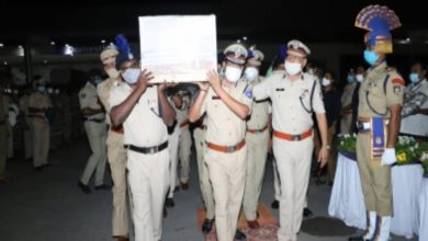 Mortal remains of martyred CRPF jawan reach Hyderabad