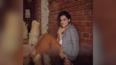 Taapsee Pannu shares a glimpse from her practice session for 'Shabaash Mithu'