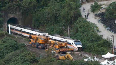 Truck knocks train off tracks in Taiwan; kills at least 51