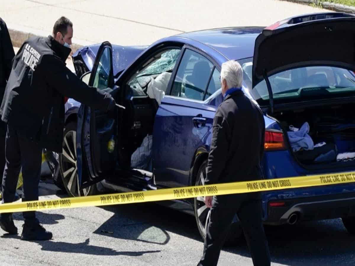 Man rams car into US Capitol; one police officer killed, another injured