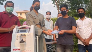 Urvashi Rautela donates 27 oxygen concentrators in Uttarakhand