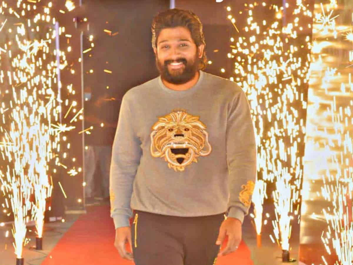 Allu Arjun celebrates his 38th birthday in Hyderabad with Pushpa team [PICTURES]