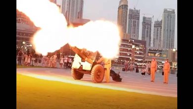 Ramzan cannon firing