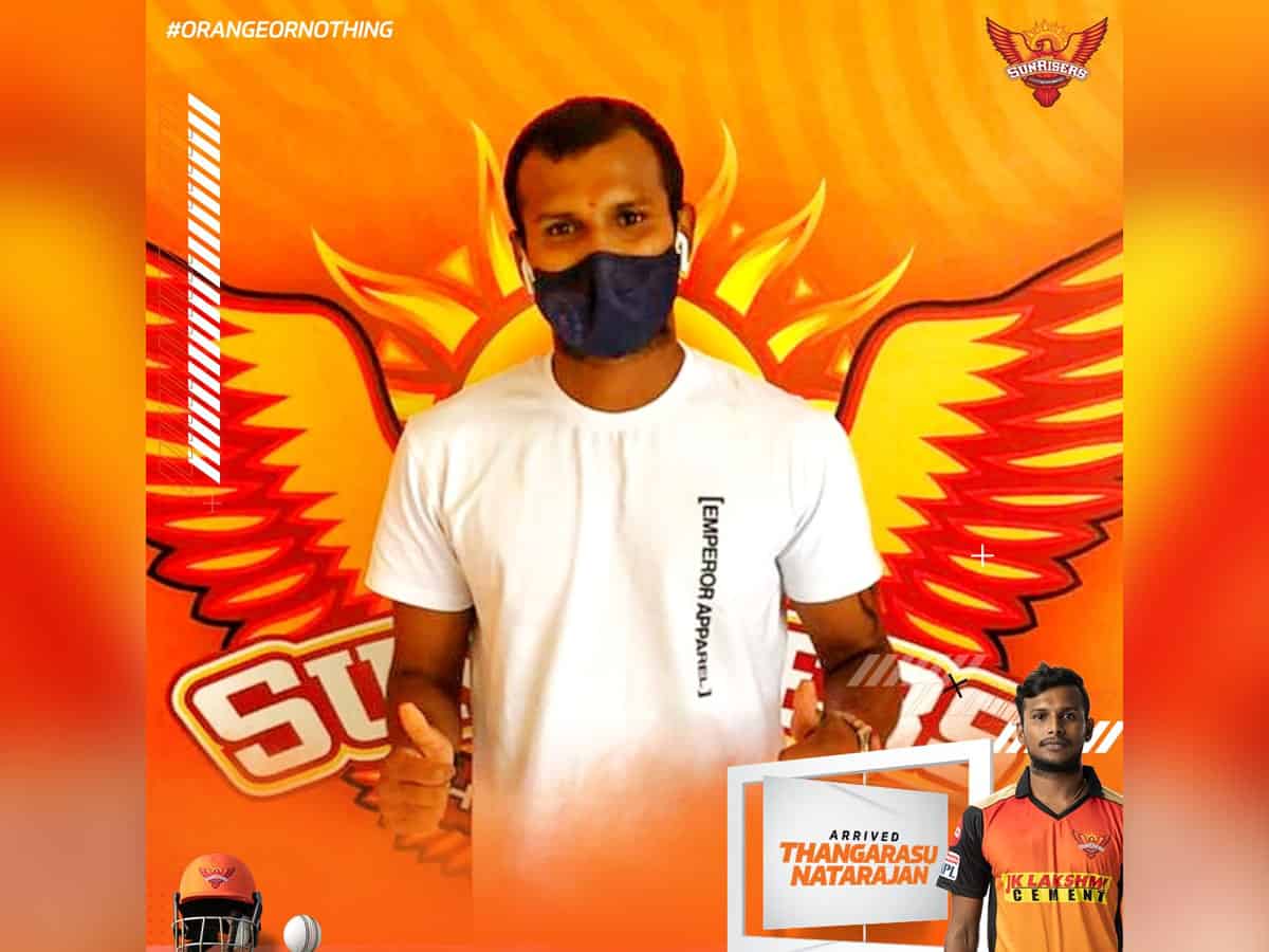 Sunrisers Hyderabad's Natarajan tests Covid+; match to go ahead