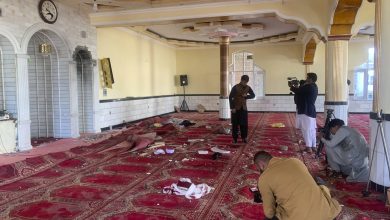 Afghan police say Kabul mosque bombing kills 12 worshippers