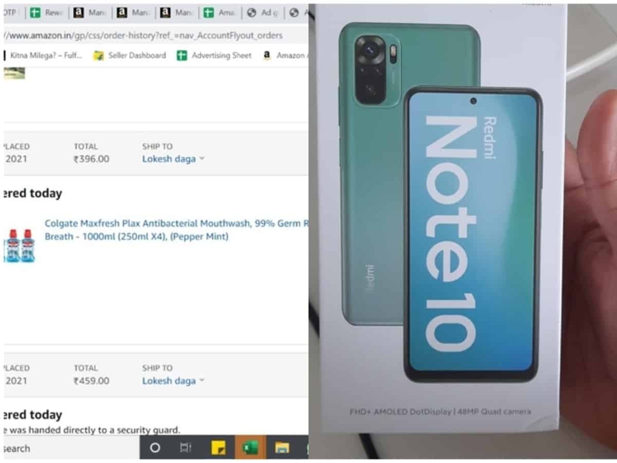 Mumbaikar orders mouthwash, Amazon sends a RedmiNote 10 phone!
