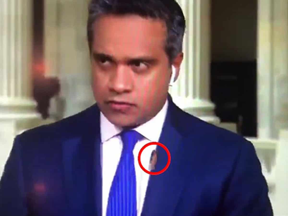Watch: Reporter's live gets interrupted by an 