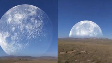 Viral video of gigantic moon is super fake