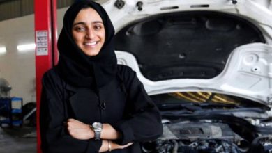 Huda Al Matroushi, the first Emirati female car mechanic