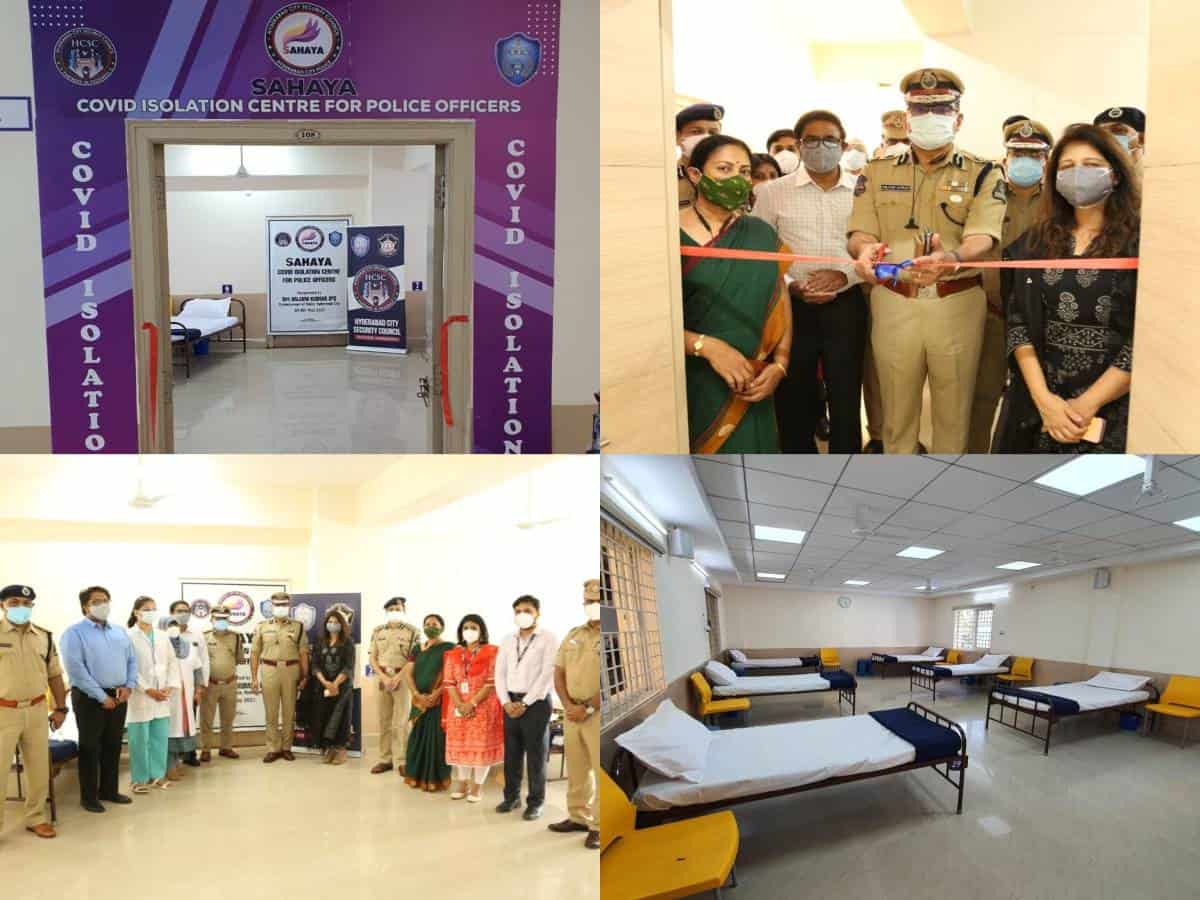 Hyderabad CP inaugurates COVID isolation center for police personnel