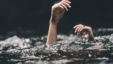 Representational image of someone drowning