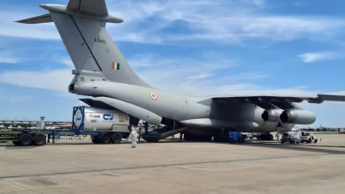 3 cryogenic oxygen tankers arrived from Thailand at Begumpet airport