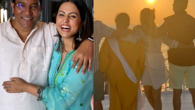 Keep smiling in heaven: Hina Khan remembers father Aslam Khan