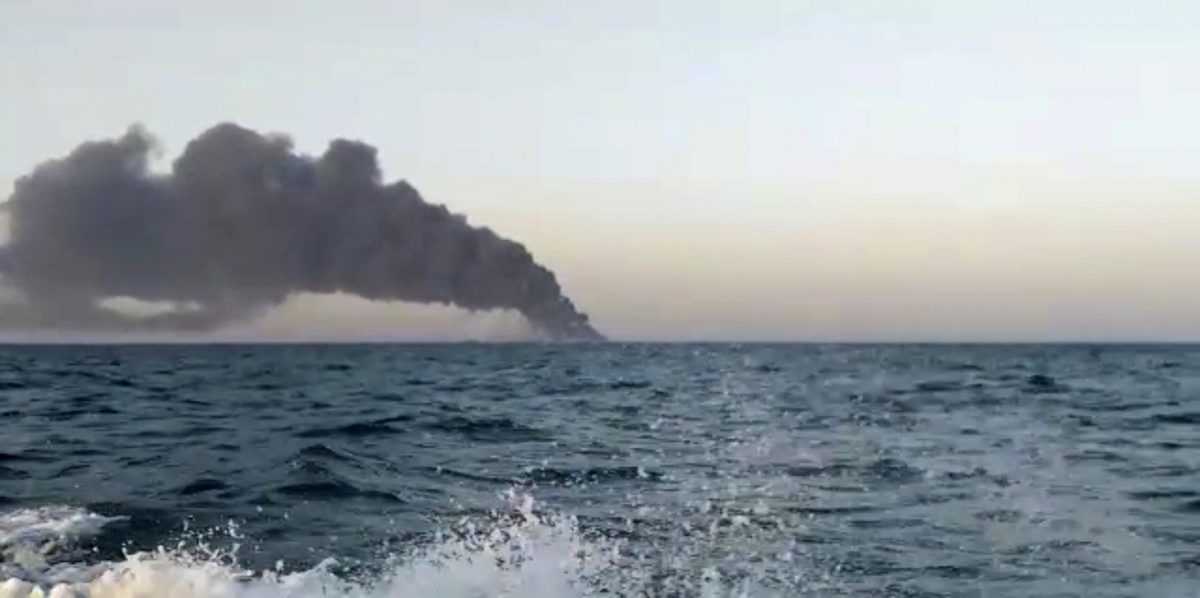 Iran's largest warship catches fire, sinks in Gulf of Oman