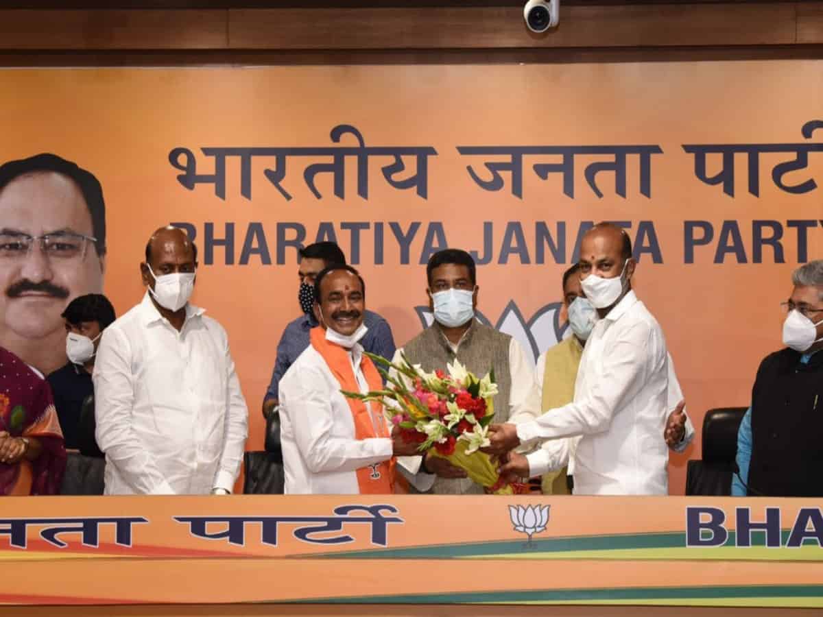 Flight carrying BJP leader Eatala from Delhi develops snag before takeoff