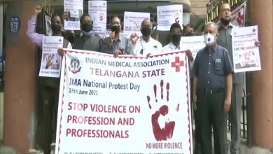 IMA holds protest seeking law to protect doctors against violence