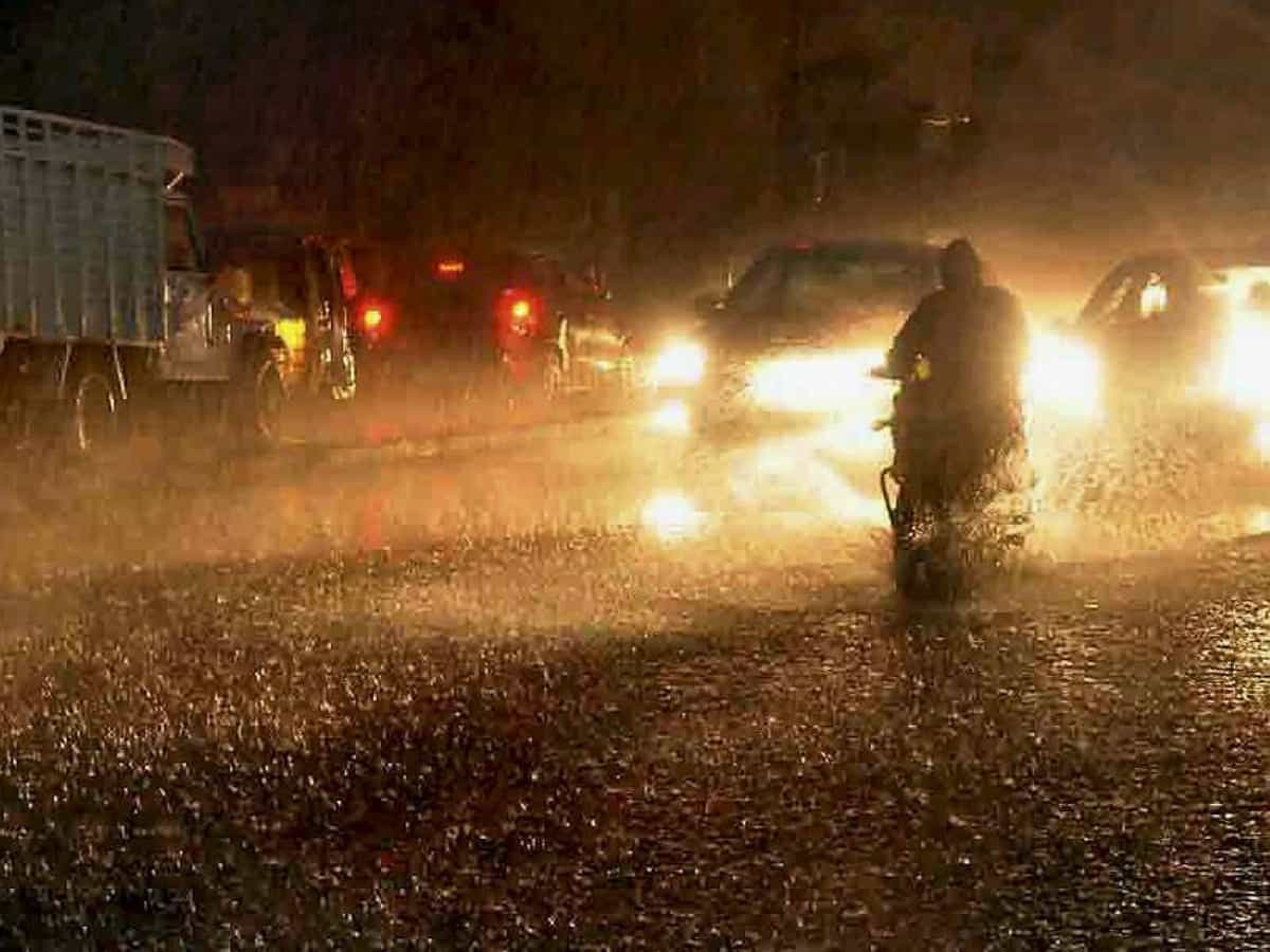 rainfall in hyderabad