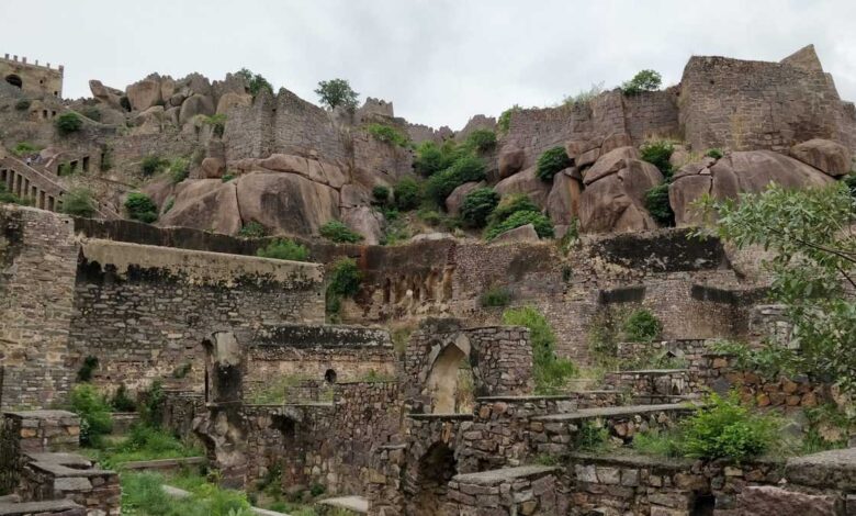 Golconda Fort in Hyderabad.
