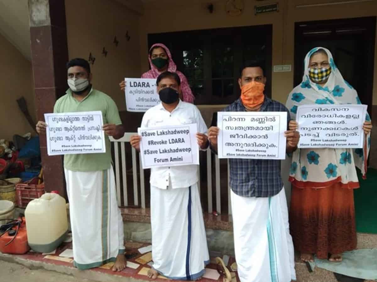 Lakshadweep crisis: Residents sit on a 12-hour hunger strike