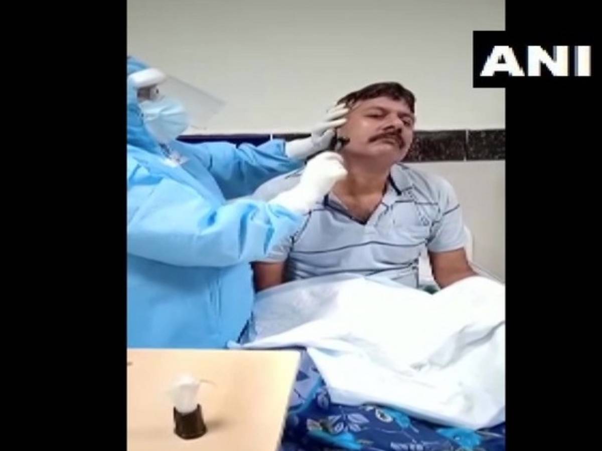 Healthcare workers braid hair, shave beard of COVID-19 patients in Odisha's Ganjam