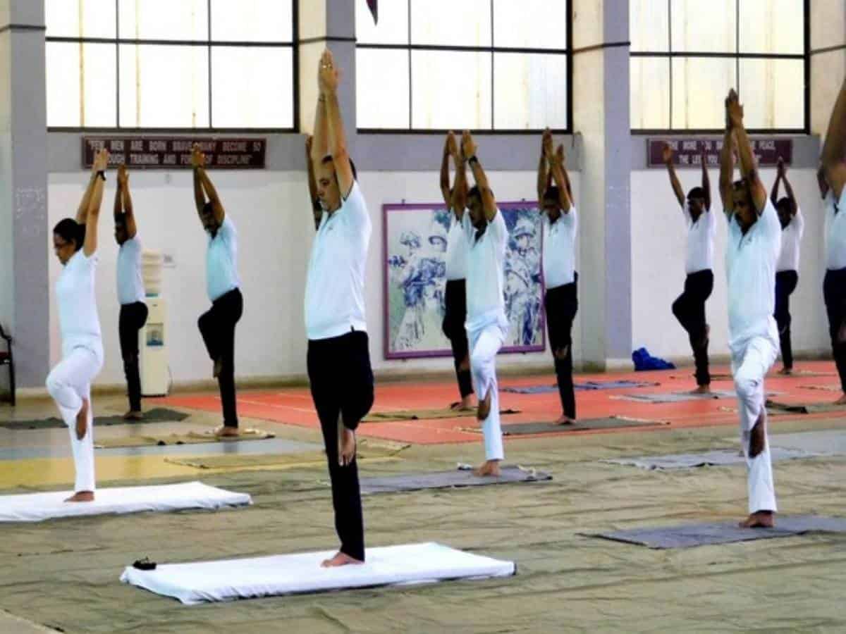 International Yoga Day celebrations at Secunderabad Military station