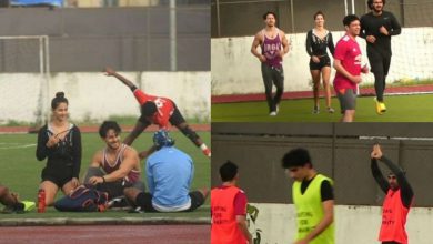 Disha Patani spotted playing football with Tiger Shroff, Ranbir Kapoor, Ibrahim - Viral Video