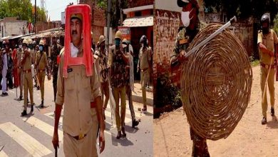 UP: DGP orders probe as cops use chair, basket as riot gear