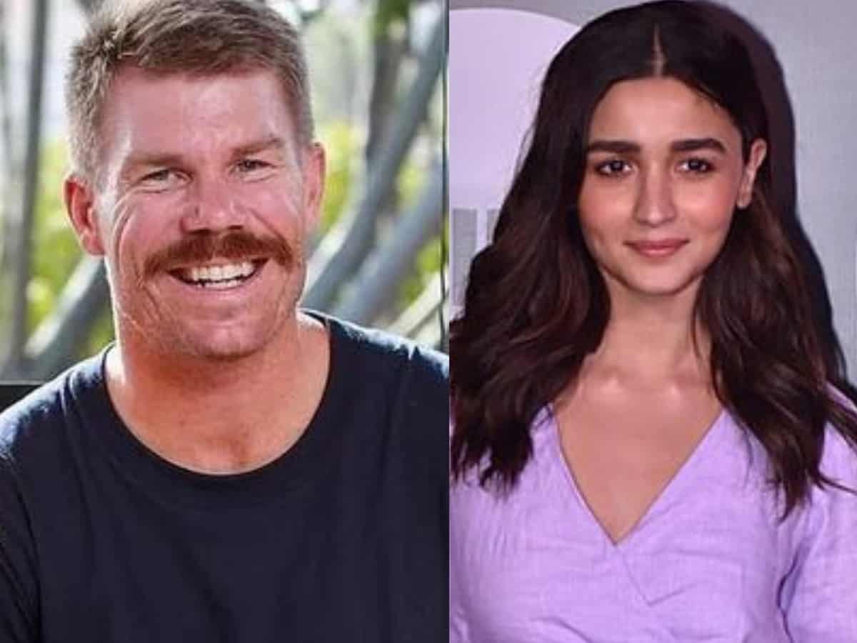 David Warner grooves on a popular dance with Alia Bhatt [Video]